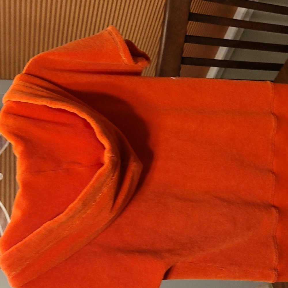 Boston Proper short sleeve hooded sport jacket. Size XS,  Coral (orange tint) - Picture 4 of 9